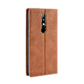 Miniatyrbilde 4 av 5: Retro-stil lærveske med automatisk lukking for Nokia 5.1 Plus/X5