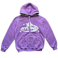 Pikkukuva 2 / 3: Vaatteet tähti Print Retro Oversized Hoodie Y2k puu Hip- .i violetti purple S