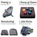 Miniatyrbilde 5 av 6: Jud- Squid Game 2 Puslespill for barn: Spill bilder, slå på stelar, ta tak i steiner, spark fjøreboller b