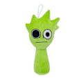Miniatyrbillede 2 af 2: Jud - Ny til 2025 Sprunki Plys Rythm Box Plys Legetøj Dukke Green Exploding Head (20cm 60g)