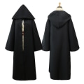 Pikkukuva 1 / 5: Star Wars Cosplay -asu Anakin Skywalker -jäljennös Jedi-kaapu Fantasia Miehille Halloween Cosplay Jedi -asu Miehille Plus-koko 4XL Kahvi Täysi setti M-tyyli C Style C S