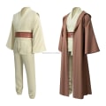 Miniatyrbild 1 av 7: Mub- Obi wan Kenobi Premium Quality Cosplay Costume Brown Jedi Robe from Star the Wars for Lightsaber Dueling Brown Brown 3 XL