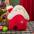 Miniatyrbild 9 av 9: Mub- jul snögubbe, älg, plysch vägtull, julgran kudde, semester dekoration docka, juldocka snowman