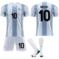 Pikkukuva 1 / 2: Jud- 2526 Messi Americas Jersey Argentiinan maajoukkueen 50-vuotisjuhla painos jalkapallopaita setti 10 MESSI #24
