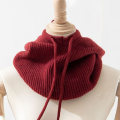 Miniatyrbillede 1 af 10: Balaclava Hue Pullover Cap VINRØD wine red
