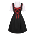 Miniatyrbild 4 av 7: Mub- Women's Oktoberfest Beer Girl German Dress Square Neck Apron Cosplay Costume Party Dresses for Women Festival Performance 1 1 XL