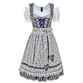 Pikkukuva 2 / 3: Dirndl-mekko saksalainen Oktoberfest baijerilainen olut Wench-asu Maid Festival Party Z X .q Tummansininen Dark blue L