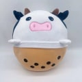 Miniatyrbild 1 av 7: Mub- 30CM Cartoon Animals Squinysy Shark Panda Cat Boba Mike Pillow Plush Toys Soft Stuffed Kawaii Plushie Dolls for Kids Gifts Cow Cow About 25-30cm