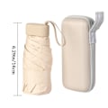 Miniatyrbillede 4 af 10: Sammenklappelig ultralet miniparaply BEIGE beige