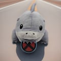 Miniatyrbillede 2 af 4: Jud- Jeff The Land Shark Plus plyslegetøj haj figur plys dukke vedhæng 2 stk