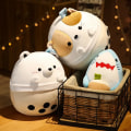 Miniatyrbild 5 av 7: Mub- 30CM Cartoon Animals Squinysy Shark Panda Cat Boba Mike Pillow Plush Toys Soft Stuffed Kawaii Plushie Dolls for Kids Gifts Pig Pig About 25-30cm
