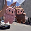 Miniatyrbillede 4 af 5: 6-pak FÖR LABUBU Monster Spændende Macaron Plysdukke Legetøj Blind box