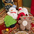 Miniatyrbild 2 av 9: Mub- jul snögubbe, älg, plysch vägtull, julgran kudde, semester dekoration docka, juldocka snowman