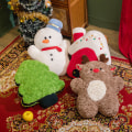 Miniatyrbilde 2 av 9: Mub- jul snømann, elg, plysj bompenger, juletre pute, ferie dekorasjon dukke, juledukke snowman
