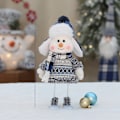 Miniatyrbillede 1 af 3: Mub- Julenisse dukke sød skigugle snemand ornament feriegaver julegaver 5