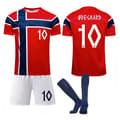2026 VM Norge fodboldtrøjer Voksne og Børn Hjemme No.10 ØDegaard S