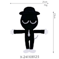 Miniatyrbild 2 av 2: Jud- Sprunki plysch rytm låda nytt spel plysch leksaksfigurer Humanoid black top hat