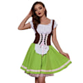 Miniatyrbillede 1 af 4: Jud- Ny Tyskland Oktoberfest kjole med en grøn kjole i stil med Badelian ethno 3XL