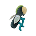 Miniatyrbillede 3 af 3: Jud- Spider Lucas ven Bzzzz Plyslegetøj Lille spindedokke Muppet dukke Små flugor