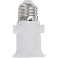 Sokkel - E27 sokkeladapter, LED-lampebase, konverterer til en stikkontakt og en E27-sokkel. (Hvit)