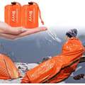 Nødsovepose, 2-pakning gjenbrukbart overlevelsespledd, førstehjelps termisk isolasjonspledd