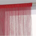 Trådgardin (bredde 100*200 cm) Rød