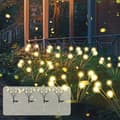 Firefly Solar Hagelys, 8 LED Solcellelys, 4 Stykker