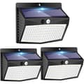 Utendørs solcellebevegelsessensorlys - 3 x 138 LED-er - Vanntett trådløst lys med 3 moduser - Utendørs LED-spotlight med solcelle