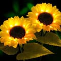Miniatyrbilde 1 av 5: 2 stk. solcellelys til utendørs dekorasjon, utendørs solcellelys for blomster, hagedekorasjon - vanntett solcellelampe - dekorasjon