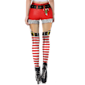 Miniatyrbild 3 av 4: Damjul Jul Tomte Leggings Byxor Strumpbyxor Vinter B M