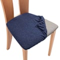 Miniatyrbild 1 av 6: Stretchiga elastiska matstolsöverdrag Barpall Sittdyna Överdrag Avtagbart Överdrag (Marinblå, 4) Navy Blue ,4PCS