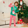 Miniatyrbild 3 av 5: Julfamilj matchande pyjamas pjs set randig nattkläder Kids 6T