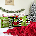 Miniatyrbild 3 av 4: Julgrinch kuddfodral soffdekor julklapp semester C
