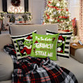 Miniatyrbild 4 av 4: Julgrinch kuddfodral soffdekor julklapp semester C