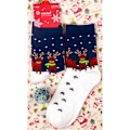 Miniatyrbild 7 av 10: 1/2/4/6 Damstrumpor Julstrumpor Tomte Snögubbe Vinter Benvärmare Mix 10 Pairs