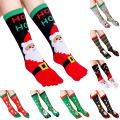 Miniatyrbild 3 av 3: Flickor Kvinnor Julstrumpor Fem Tåstrumpor Roliga Strumpor Lounge Sock Xmas White Toe