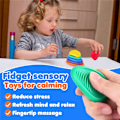 Miniatyrbild 7 av 7: 6 st Mjuka Orostenar Stressreducerande Fidget Sensory Leksaker för Barn