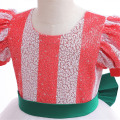 Miniatyrbild 5 av 6: Barnprinsessklänning Julkarneval Scenkostym 90cm