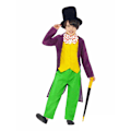 Miniatyrbild 2 av 4: 2024 Barn Willy Wonka Cosplay Kostym Pojkar Flickor Halloween Maskeraddräkt #2-Wonka Black Hat M