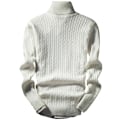 Miniatyrbild 2 av 8: Retro Style Trendig Herr Mode Stickad Pullover wine red M