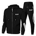 Miniatyrbild 1 av 7: Män Helzippade Tryckt Hoodie Jacka Långa Sweatpants Joggers Sport Gym Tracksuit Set Black L