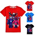 Miniatyrbild 3 av 5: Kids Skibidi Toilet Speakerman Print Boys Girls Casual Short Sleeve T-Shirt Tee Black 120cm