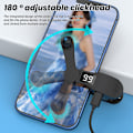 Miniatyrbild 7 av 9: Digital Auto Screen Clicker USB Telefontapp LED-display 180 graders rotation Smart Phone Apps Tyst drift Fingerklicksimulator Black