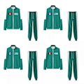 Miniatyrbild 2 av 6: Squid Game 2 Unisex Tracksuit Rolig Film Periferi Squid Game Party Kostym Zip Up Jacka och Drawstring Joggers Slim Fit Sportkläder Set #230 2XL