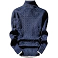 Miniatyrbild 3 av 8: Retro Style Trendig Herr Mode Stickad Pullover wine red M