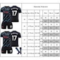 Miniatyrbild 2 av 2: #17 DE BRUYNE Fotbollströja Träningskit för Barn Pojkar Träningsdräkt Set Tröja + Shorts 26