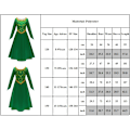 Miniatyrbild 8 av 8: Prinsessan Monster Shrek Fiona Cosplay Kostym Fiona Grön Lång Klänning Cosplay Halloween Kostym För Flickor 140cm