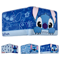 Miniatyrbild 2 av 4: Lilo och Stitch Liten Plånbok för Barn PU Läder Bifold Kortfodral RFID Blockerande Myntväska B