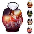 Miniatyrbild 2 av 3: Pojkar Flickor Pullover 3d Tryck Demon Slayer Sweatshirt Hoodie C 140cm