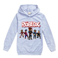 Miniatyrbild 1 av 3: ROBLOX 3D-tryckta barnhoodie jacka kappa långärmad tecknad topp grey 140cm